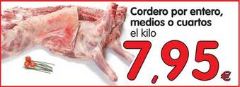 Alimerka Cordero por entero, medios o cuartos oferta