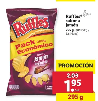 Lidl Ruffles saabor a jamòn 295g oferta
