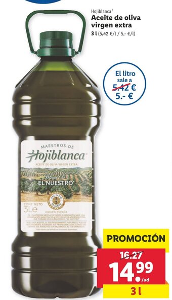 Lidl Hojiblanca Aceite de oliva virgen extra 3L oferta