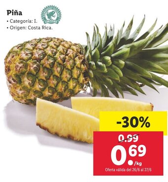 Lidl Piña oferta