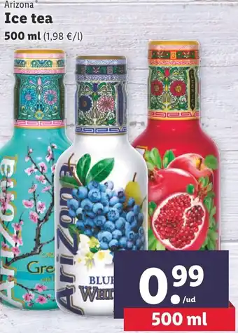 Lidl Arizona Ice tea 500ml oferta
