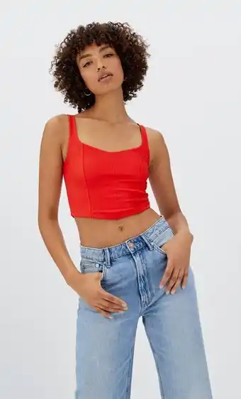 Stradivarius Top corset tirantes oferta