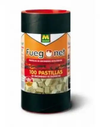 ferrOkey Pastilla encendido barbacoa ecologica fuegonet 100 pz 231169 oferta