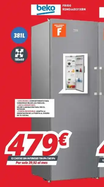 Mi electro Beko Frigo RSNE445I31XBN oferta