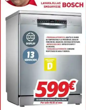 Mi electro Bosch Lavavajillas SMS4HVI33E oferta