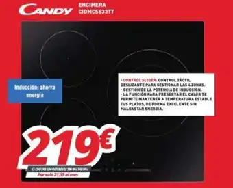 Mi electro Candy Encimera CIDMCS633TT oferta