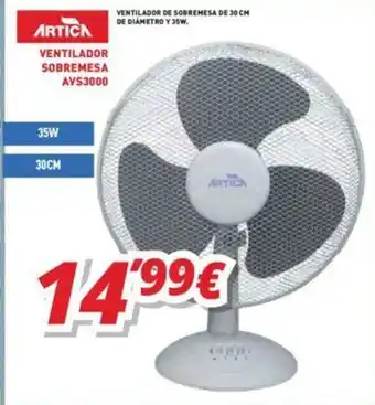 Mi electro Artica Ventilador Sobremesa AVS3000 oferta