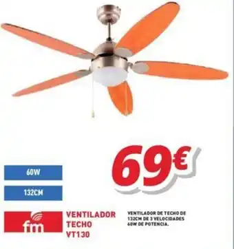 Mi electro Fm Ventilador Techo VT130 oferta