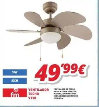 Mi electro Fm Ventilador Techo VT90 oferta
