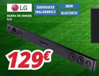 Mi electro LG Barra de Sonido SJ3 oferta
