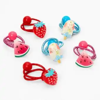 Claire's Claire's club summer fruits elastic hair ties - 6 pack oferta