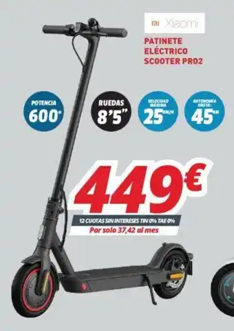 Mi electro Xiaomi Patinete Eléctrico Scooter Pro2 oferta