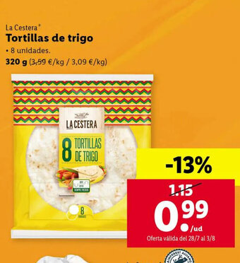 Lidl Tortillas de Trigo oferta