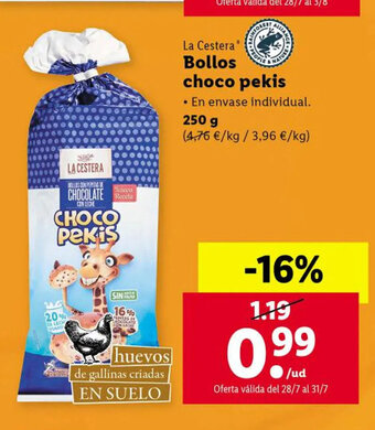 Lidl Bollos Choco Pekis oferta