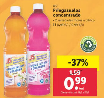 Lidl Fregasuelos concentrado oferta