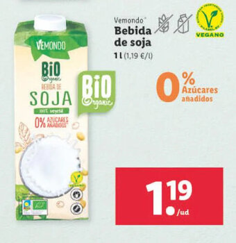 Lidl Bebida de Soja 1L oferta