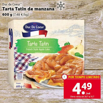 Lidl Tarta Tatin de Manzana oferta