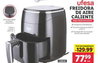Lidl Ufesa Freidora de Aire Caliente oferta
