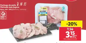 Lidl Pechuga de Pollo Fileteada Muy Jugosa oferta