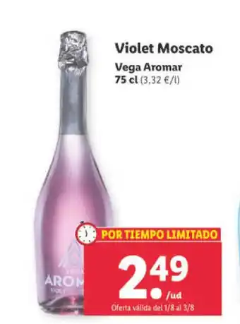 Lidl Violet Moscato oferta