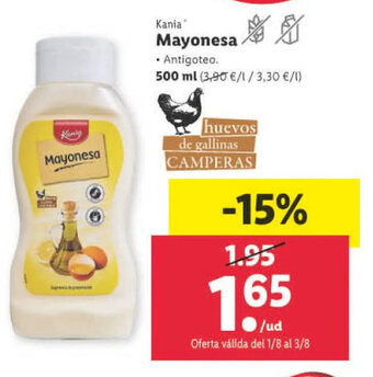 Lidl Mayonesa oferta