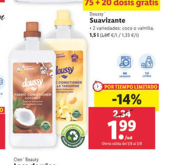 Lidl Doussy Suavizante oferta