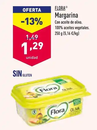 ALDI Flora Margarina Original 250gr oferta