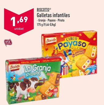 ALDI Biscotto Galletas infantiles 175g oferta