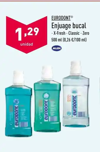ALDI Eurodont Enjuage bucal oferta