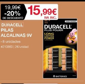 Costco Duracell Pilas Alcalinas 9V oferta