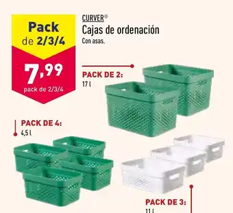 ALDI Curver Cajas de ordenacion oferta