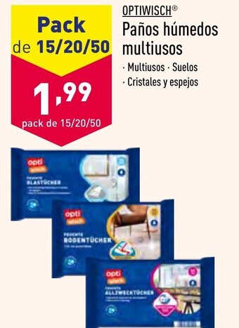 ALDI Optiwisch Paños húmedos multiusos oferta