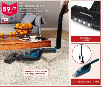 ALDI Quigg Aspirador inalámbrico 2 en 1 oferta