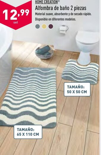 ALDI Home Creation Alfombra de baño 2 piezas oferta