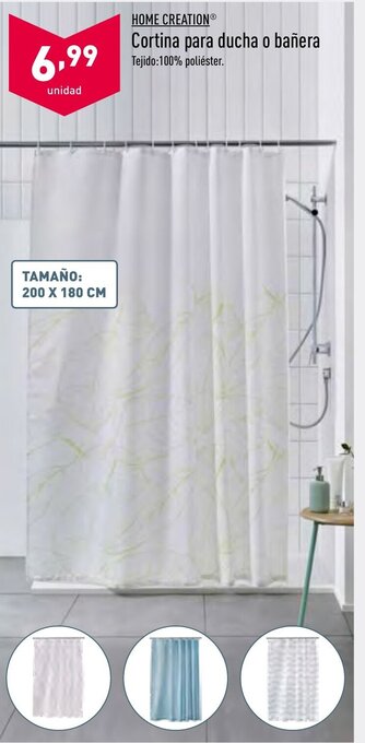 ALDI Home Creation Cortina para ducha o bañera oferta