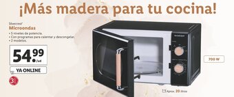 Lidl Silvercrest Microondas oferta