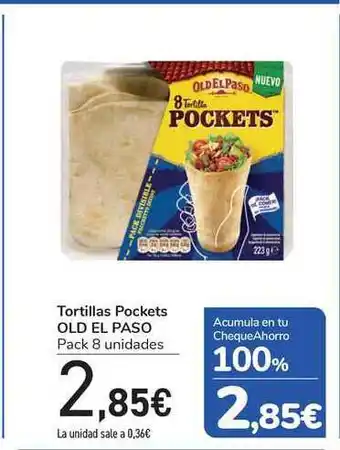 Carrefour OLD EL PASO Tortillas Pockets oferta