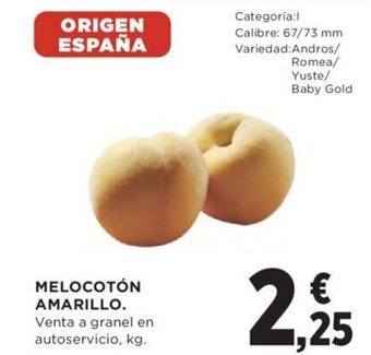 Hipercor Melocotón amarillo oferta