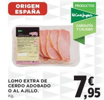 Hipercor Lomo extra de cerdo adobado o al ajillo oferta