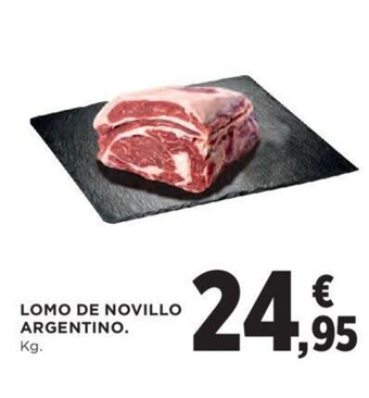 Hipercor Lomo de novillo argentino oferta