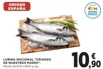 Hipercor Lubina nacional "crianza de nuestros mares" oferta