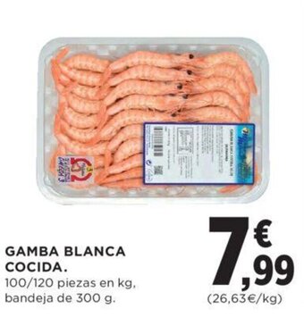 Hipercor Gamba blanca cocida oferta