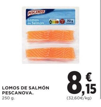 Hipercor Lomos de salmón pescanova oferta