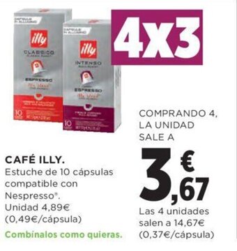 Hipercor Café illy oferta