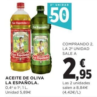 Hipercor Aceite de oliva la española oferta