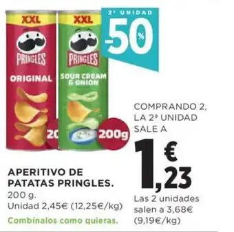Hipercor Aperitivo de patatas pringles oferta