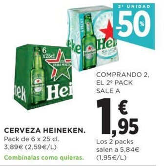 Hipercor Cerveza heineken oferta