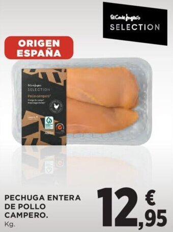 Hipercor Pechuga entera de pollo campero oferta