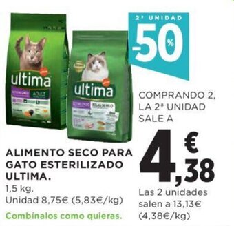 Hipercor Alimento seco para gato esterilizado ultima oferta