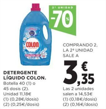 Hipercor Detergente líquido colon oferta